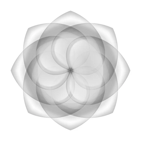 Анотація прозорі квітка — стоковий вектор