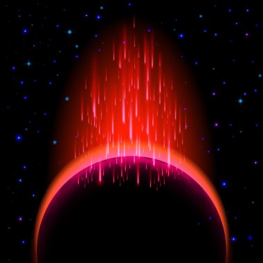 parlama ile karanlık planet