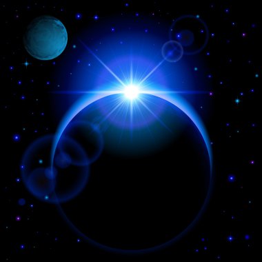 parlama ile karanlık planet