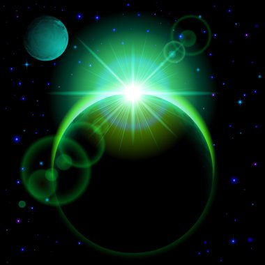 parlama ile karanlık planet