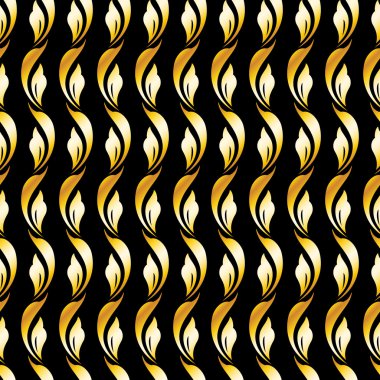 altın çiçek desenli