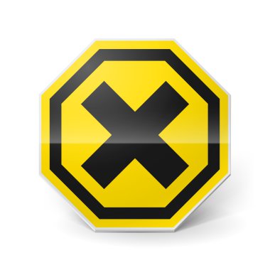 zararlı ve rahatsız edici işareti