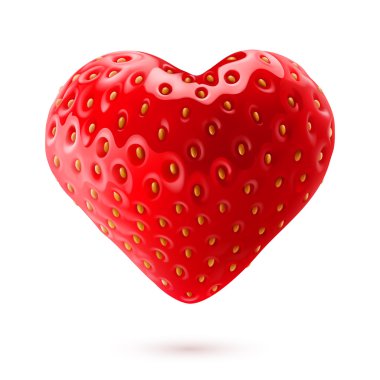 Strawberry heart clipart