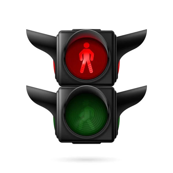 Pedestrian traffic light — Stock Vector