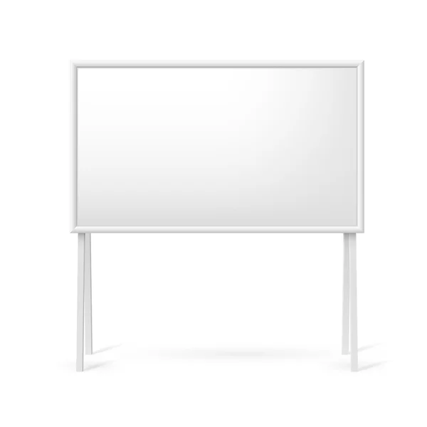 Blank white board — Stock Vector