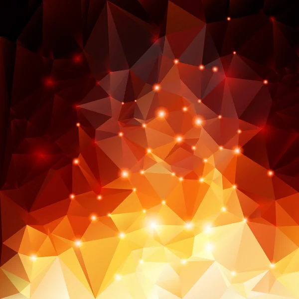 Fond polygonal orange — Image vectorielle