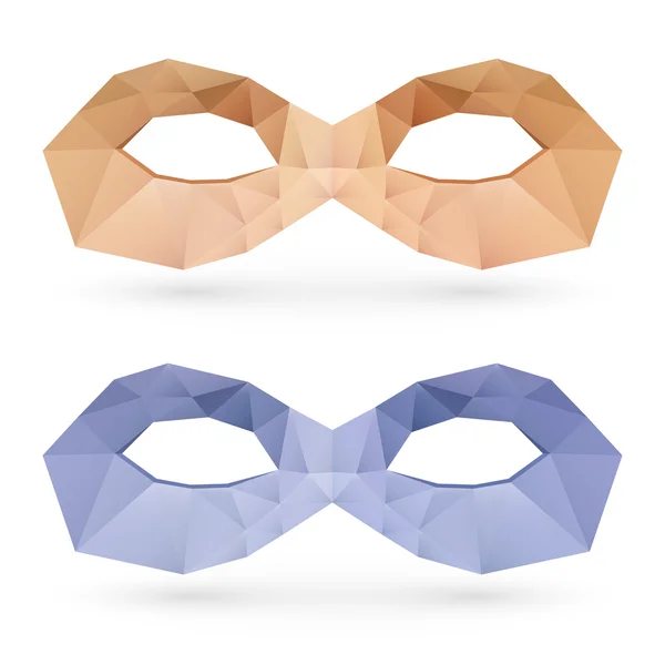 Полигональные маски — стоковый вектор
