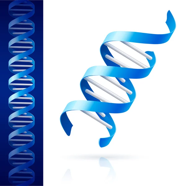 DNA BLU — Vettoriale Stock