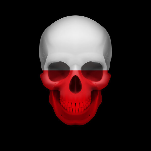 Череп польского флага
