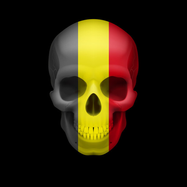 Череп бельгийского флага
