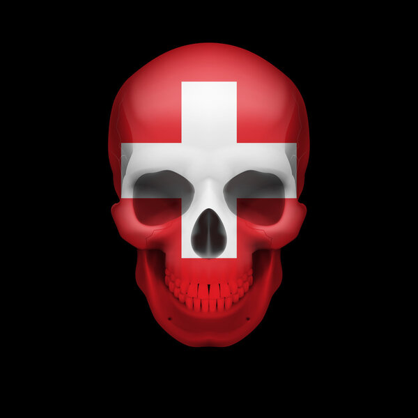 Череп швейцарского флага
