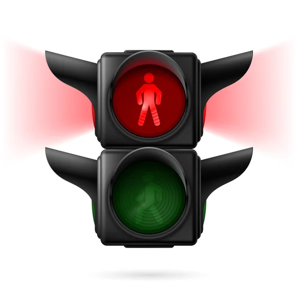 Semáforos peatonales — Vector de stock