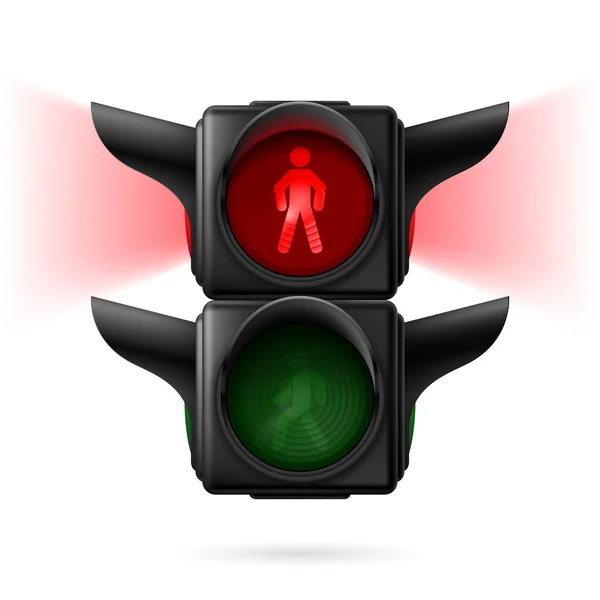 Pedestrian traffic lights — Stock Vector