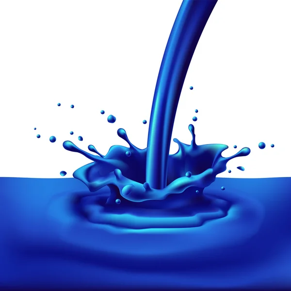 Μπλε χρώμα πιτσίλισμα — Διανυσματικό Αρχείο