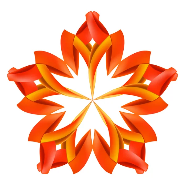 Abstracte rode en oranje patroon — Stockvector