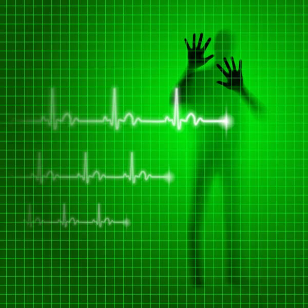 Heartbeat background — Stock Photo, Image