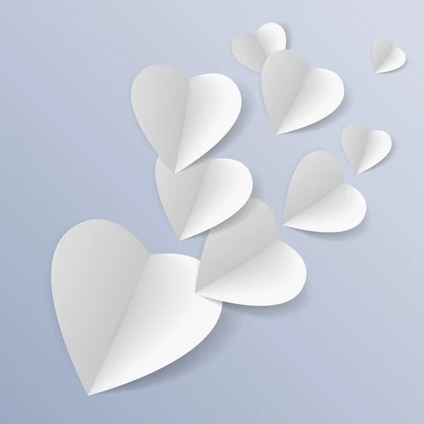 Origami romantique — Image vectorielle