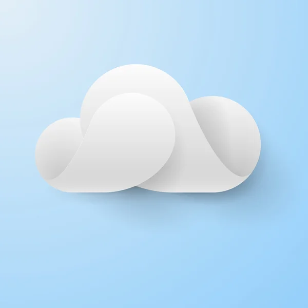 Abstracte witte wolk — Stockvector