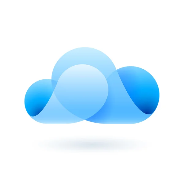 Abstract blue cloud — Stock Vector