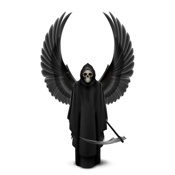 Angel of death with two wings Royalty Free Stock Vectors