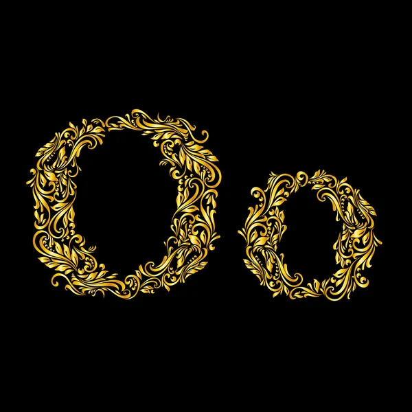 Decorated letter 'o' — Stok Vektör