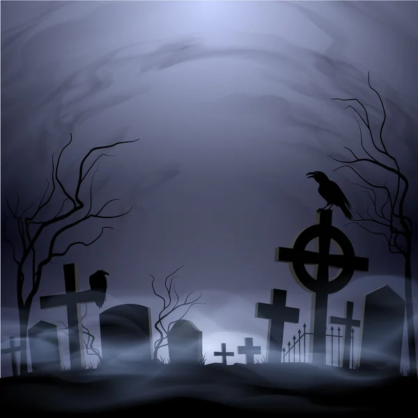 Cemetery — Stock Vector