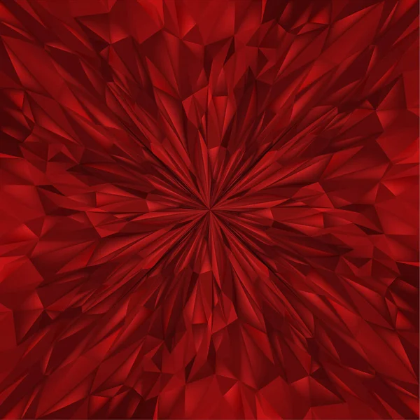 Composición Roja Abstracta Estrella Explosión Mágica Con Partículas Ilustración Para — Vector de stock