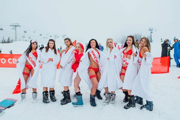 Sheregesh Région Kemerovo Russie Avril 2021 Grelka Fest Est Une — Photo