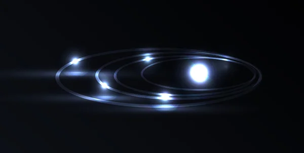 Blue plasma laser galaxy — Stok fotoğraf