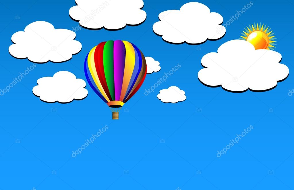  hot air balloon on sky