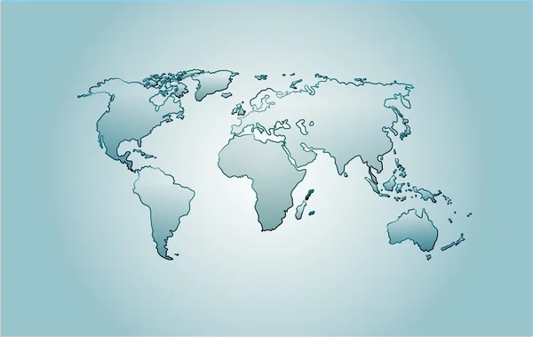 Mapa světa skla — Stock fotografie
