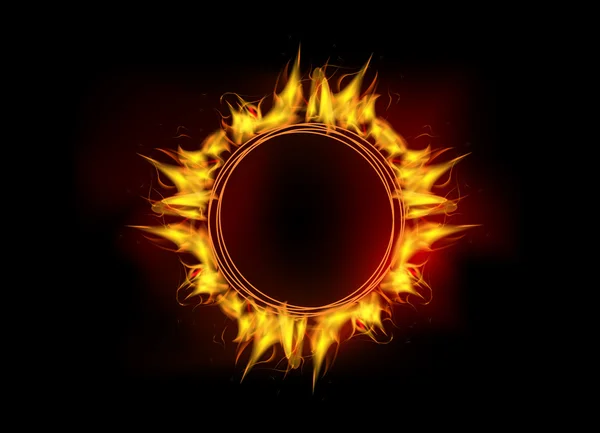 Fire flame circle — Stock Photo, Image