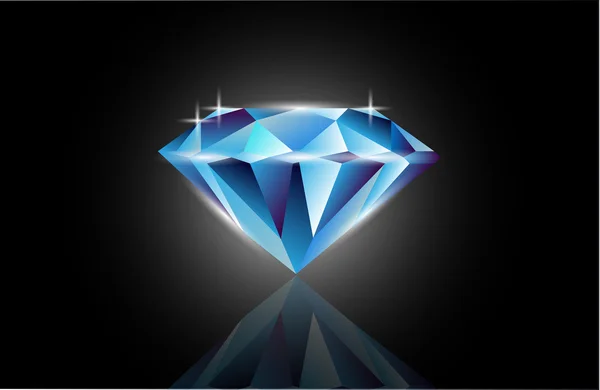 Blå diamant — Stockfoto