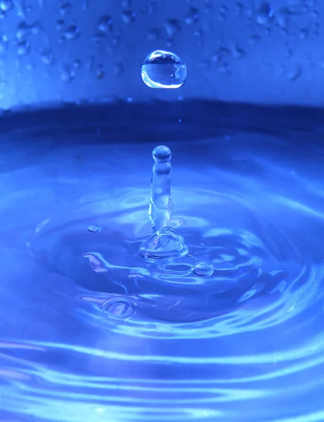 Gota de agua y salpicadura —  Fotos de Stock