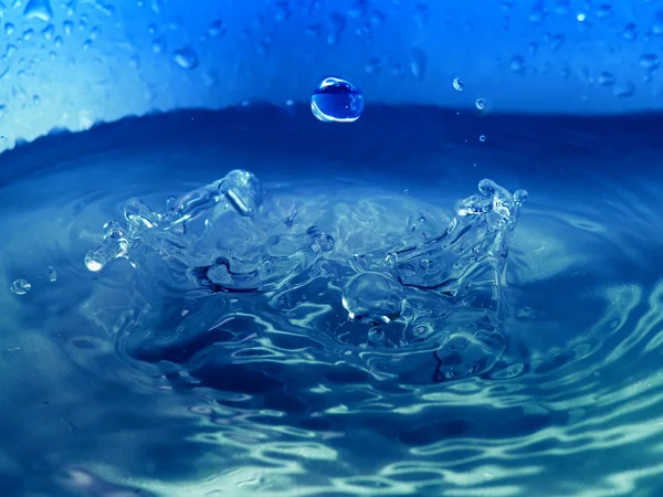 Gota de agua y salpicadura —  Fotos de Stock