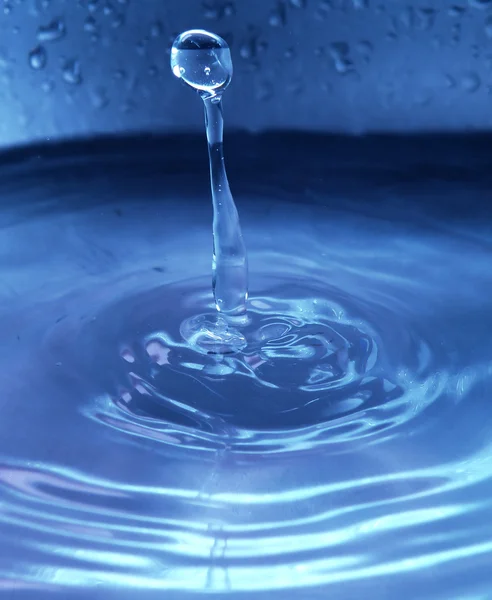 Wassertropfen und Spritzer — Stockfoto