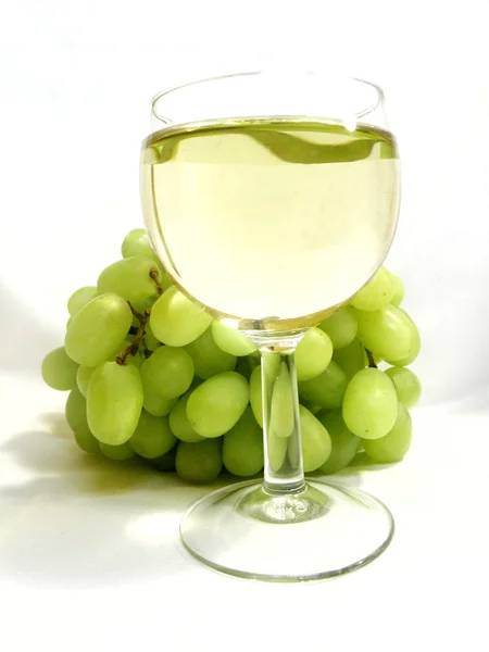 Whineglass με λευκό κρασί — Φωτογραφία Αρχείου