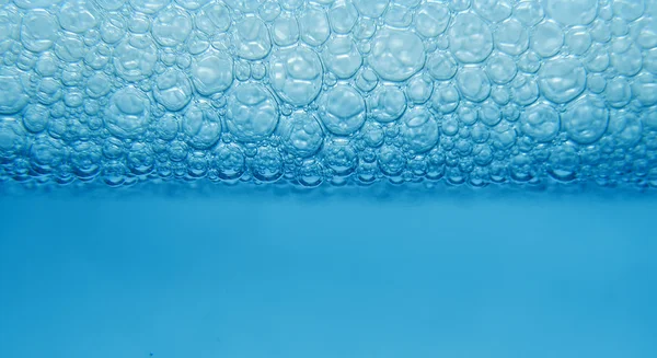 Closeup water drops and bubbles — Stock Photo, Image