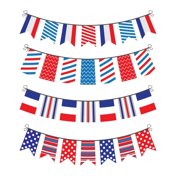 Bunting of flags — Stock Vector
