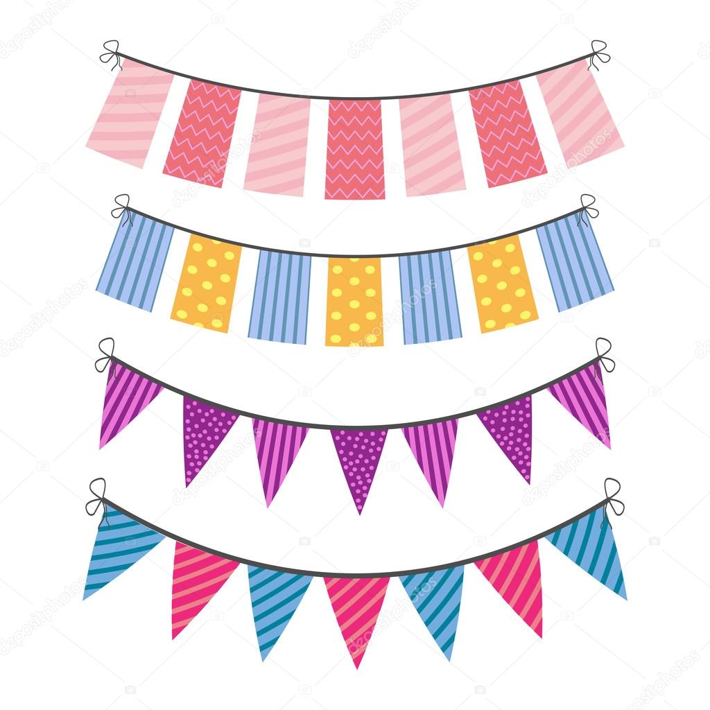 Set of color buntings