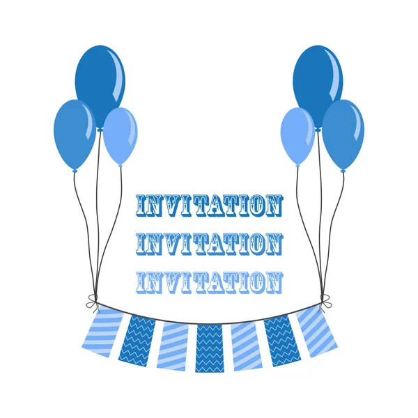 Invitation à la fête — Image vectorielle