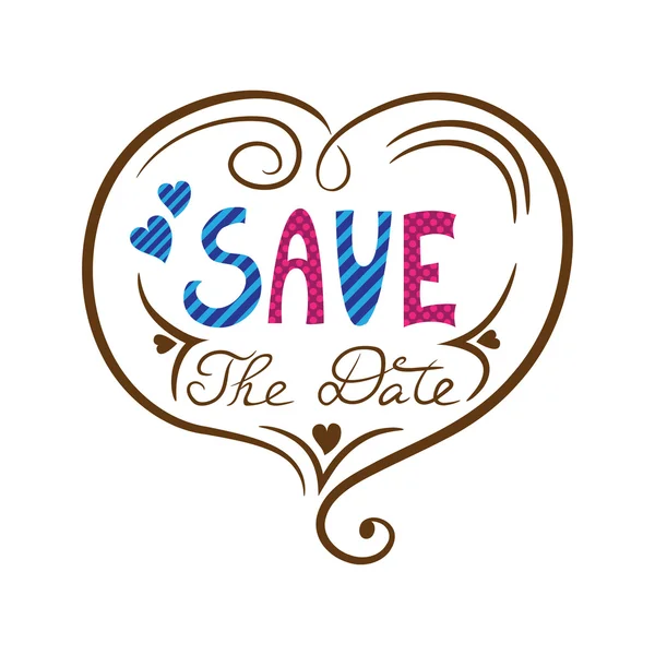 Save the date — Stock Vector