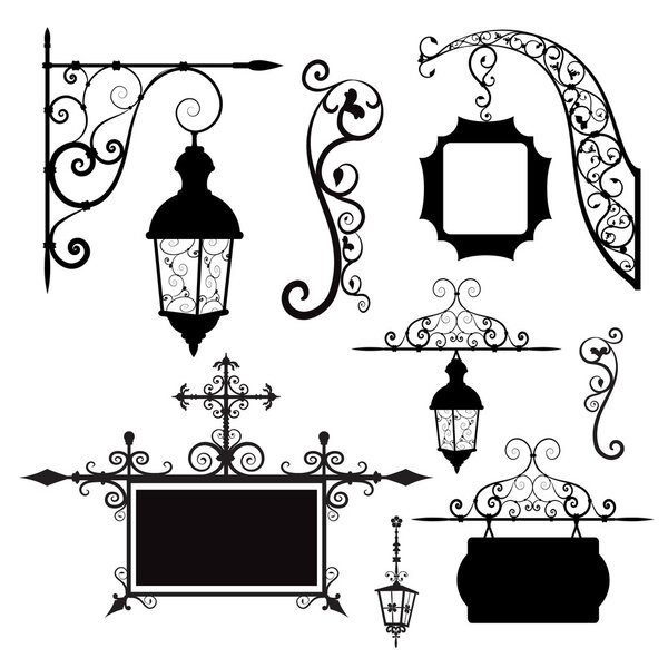 фонари и вывески
