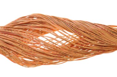 girdap turuncu beyaz zemin üzerine izole kablosu