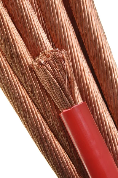 Copper wires, the concept for the energy industry — Stock Photo, Image