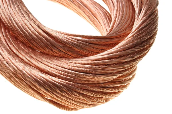 Měděný kabel, neželezných kovů průmyslu — Stock fotografie