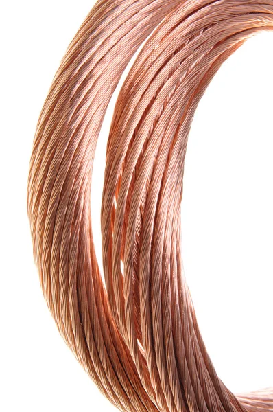 Měděný kabel, neželezných kovů průmyslu — Stock fotografie