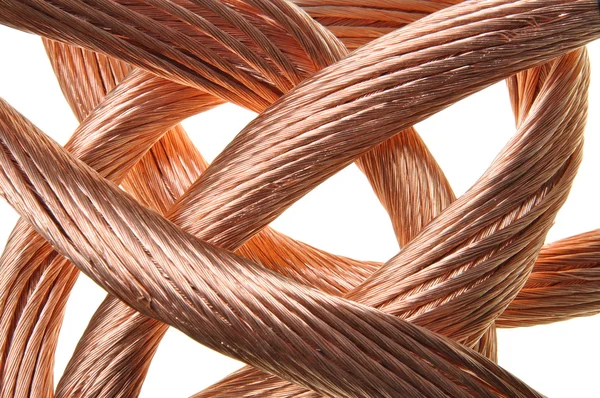 Indústria de fios de cobre vermelho — Fotografia de Stock