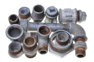 eski teçhizatları, demir boru bağlantı parçaları, sıhhi tesisat için