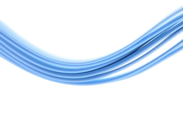 The flow of information, data communications cable blue — Stock Photo, Image